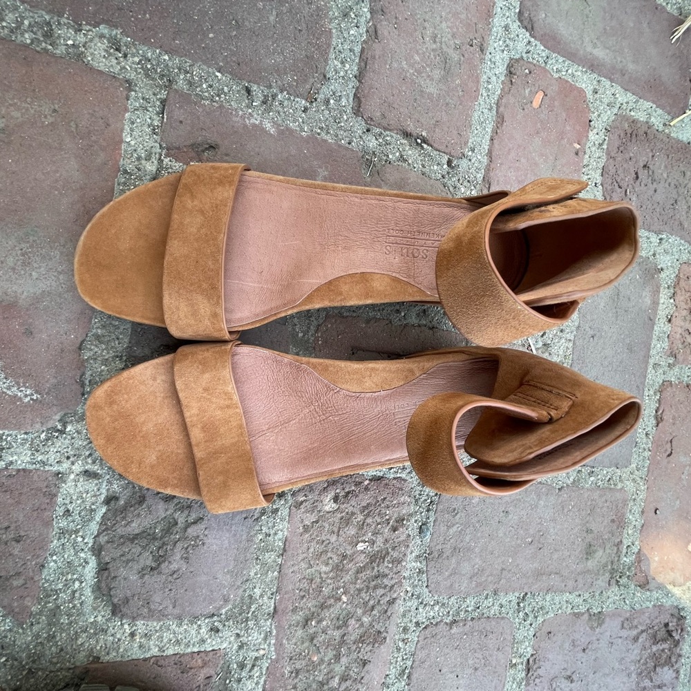 Gentle Souls Gianna 2 Cognac Wedges size 10